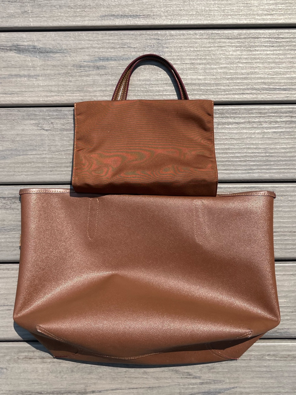 Coach; Large City Tote; Signature Brown Monogram; Multicolor Garden Floral Print - Picture 10 of 16